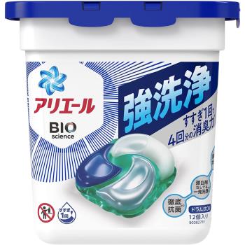 日本境內版【日本P&G】Ariel 碳酸機能洗衣球-6盒裝/箱(11/12入)