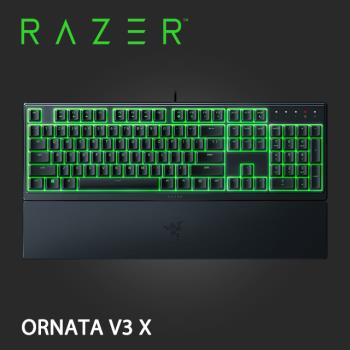 【Razer雷蛇】ORNATA V3 X 雨林狼蛛 V3 X 靜音薄膜按鍵軸 RGB電競鍵盤 防潑水-中文