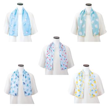 [日本Liv Heart] 海洋動物涼感毛巾(5款可選) 涼感巾 運動涼感毛巾 日本製涼感巾