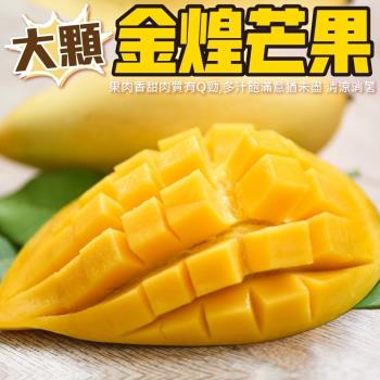 果物樂園-金煌芒果2箱(3-5入 約5臺斤/箱)