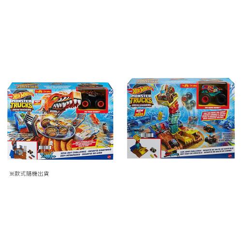MATTEL 風火輪大腳車 半決賽競技場系列遊戲組(隨機款、附1台大腳車+2台小車)