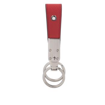 MONTBLANC 萬寶龍Sartorial 匠心系列防刮牛皮圓環鑰匙扣(紅色)