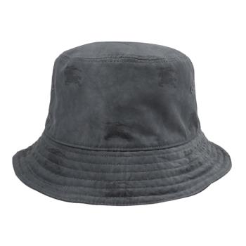 BURBERRY 8072251 戰馬印花尼龍混棉漁夫帽/遮陽帽.灰