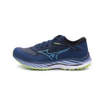 MIZUNO WAVE RIDER 27 SSW 寬楦慢跑鞋 深藍綠 J1GC237653 男鞋