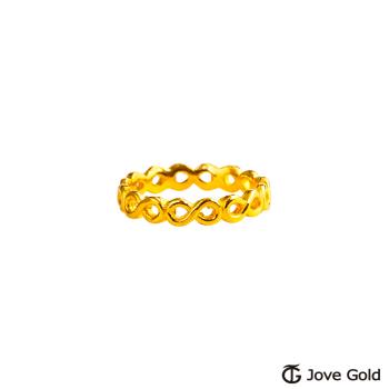 JoveGold漾金飾 重現的時光黃金戒指-固定圍