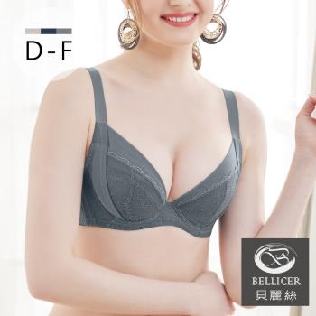 【貝麗絲】台灣製大罩杯外月牙拉提機能型內衣(深灰_DEF)