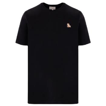 【Maison Kitsune】男款 狐狸圖案 短袖T恤-黑色 (S號、M號) LM00110KJ0008 P199
