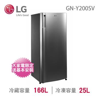 LG 樂金 191公升 SMART 變頻單門冰箱 GN-Y200SV 精緻銀