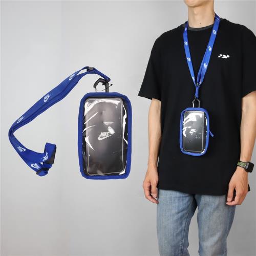 Nike 手機斜背包 Club Phone Crossbody Bag 藍 白 可觸控 防撕裂 斜背包 手機包 N100909649-2OS