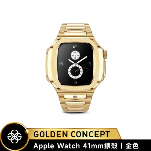 【Golden Concept】Apple Watch 41mm錶殼 金不銹鋼錶帶 金錶框 WC-RO41-G