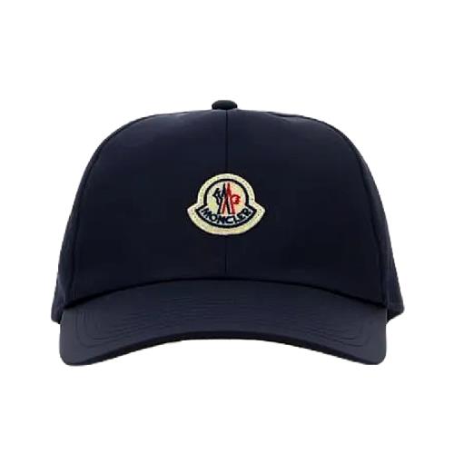 【MONCLER】春夏新款 品牌 LOGO 棒球帽-午夜藍色 (ONE SIZE) W3B000010U282 778
