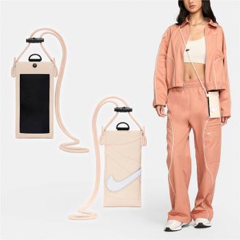 Nike 手機斜背包 Premium Phone Crossbody Bag 橘 白 可觸控 可調背帶 小包 N101003681-6OS