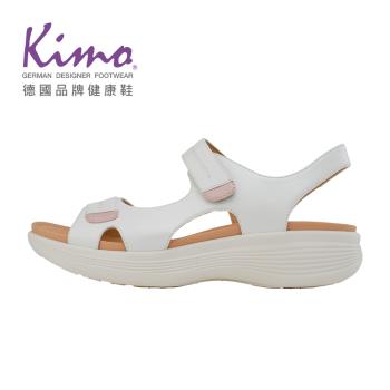 Kimo 修飾設計羊皮魔鬼氈休閒涼鞋 女鞋 (苜櫻白 KBDSF147070)