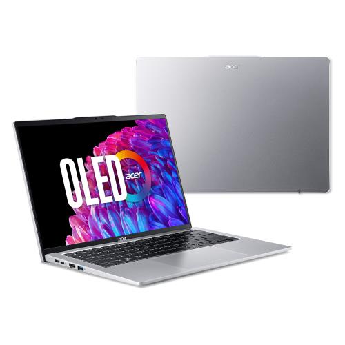 (規格升級)Acer Swift GO 14吋OLED SFG14-73-790E銀AI筆電Ultra 7 155H/32G/512G+2TB SSD