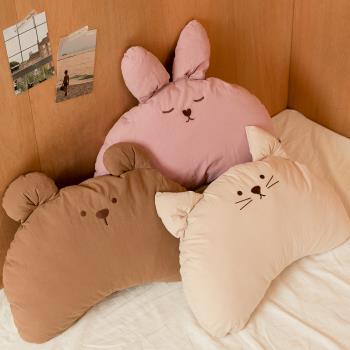 [韓國Hello HiZoo] 手工製動物造型純棉柔感兒童枕/防蟎枕/透氣枕/健康枕-Hi Bunny /Hi Cat/Hi Bear