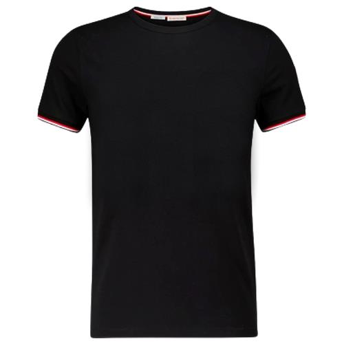 【MONCLER】男款 左臂品牌LOGO 短袖T恤-黑色 (M號) 8C7160087296999