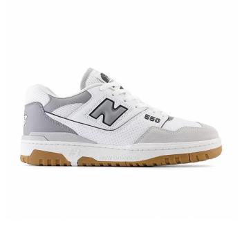 New Balance 男鞋 女鞋 白灰色 經典 復古 皮革 膠底 休閒鞋 BB550ESC
