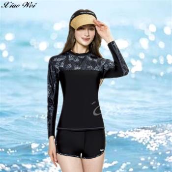 【梅林品牌】 流行大女長袖二件式泳裝 NO.M34698
