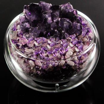 【A1寶石 】頂級紫水晶花/紫水晶聚寶盆-招財轉運居家風水必備