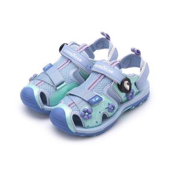 GOODYEAR 玩趣酷夏 護趾磁扣運動涼鞋 湖綠紫 GAKS48917 中大童鞋 鞋全家福