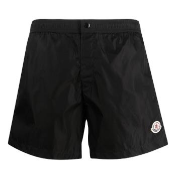 【MONCLER】男款 品牌LOGO 海灘褲/泳褲-黑色 (S號、M號、L號、XL號) 2C0002153326 999