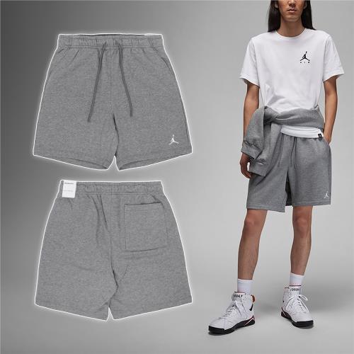 Nike 短褲 Jordan Essentials Shorts 男款 灰 白 毛圈布 抽繩 棉褲 褲子 FQ4535-091