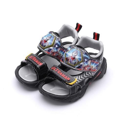 超人力霸王 電燈涼鞋 黑 UM4644 中大童鞋 鞋全家福