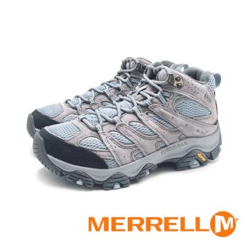 MERRELL(女)MOAB 3 MID GORE-TEX防水登山中筒鞋 女鞋-灰藍