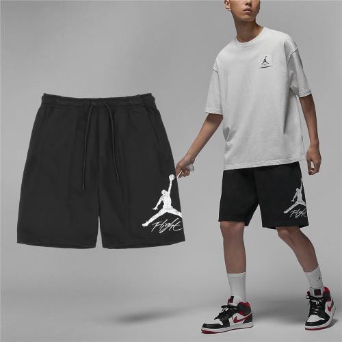 Nike 短褲 Jordan Essentials Shorts 男款 黑 白 毛圈布 抽繩 棉褲 褲子 FN6420-010