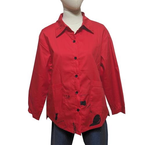 【PANGCHI 龐吉】水墨紋棉質外套(2322250/45/46/47/48)