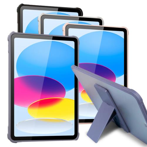 Dapad for Apple iPad 10.9(第10代) DIY支架磨砂平板保護殼-自黏支架