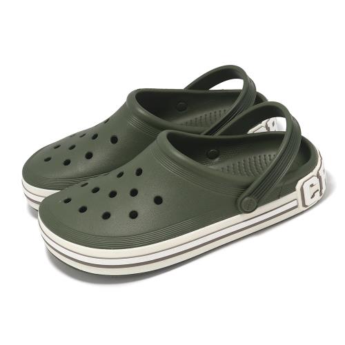 Crocs 洞洞鞋 Off Court Logo Clog 男鞋 女鞋 軍綠色 平板 克駱格 涼拖鞋 卡駱馳 209651309