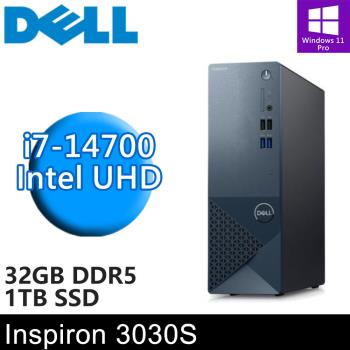DELL Inspiron 3030S-P1808BTW-SP1(i7-14700/32G DDR5/1TB PCIE/W11P)