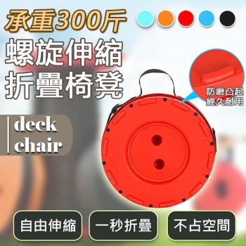 螺旋伸縮折疊椅凳(2入組)