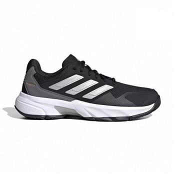 Adidas CourtJam Control 3 W 女生 黑色 透氣 舒適 運動 網球 慢跑鞋 ID2458