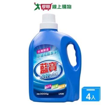 藍寶3效洗衣精3000gx4入(箱)【愛買】