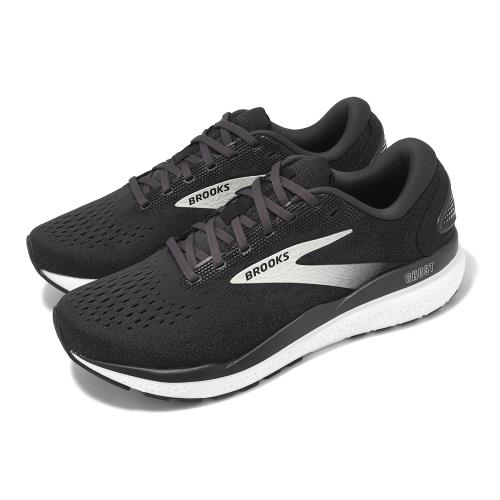 Brooks 慢跑鞋 Ghost 16 2E 男鞋 寬楦 黑 白 魔鬼系列 避震 運動鞋 1104182E090