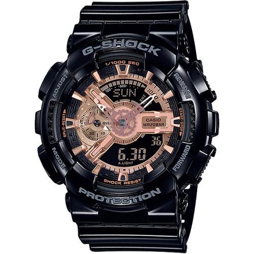 CASIO G-SHOCK 絕對強悍大錶徑雙顯計時錶/GA-110MMC-1A
