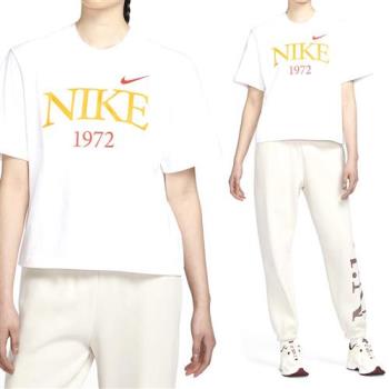 Nike AS W NSW TEE CLASSICS BOXY 女款 白色 Logo 圓領 短袖 FQ6601101
