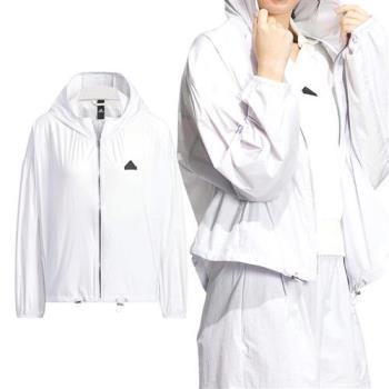 Adidas TECH UPF HD JKT 女款 白色 運動 訓練 輕量 連帽 外套 IM8835