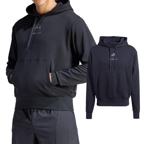 Adidas U LM G H 男款 黑色 毛圈布 舒適 上衣 帽T 運動 休閒 長袖 IX7981