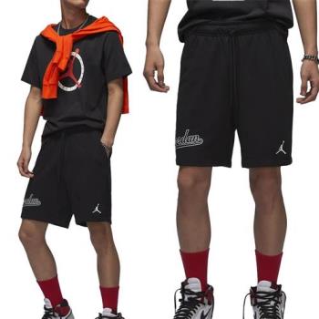 Nike AS M J FLT MVP FLC SHORT 男款 黑色 滾邊 針織 喬丹 短褲 FN4701-010