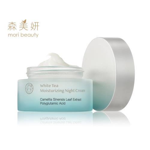 森美妍-白茶賦活保濕晚霜(55g/瓶)x4(即期品)