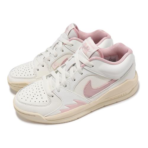 Nike 休閒鞋 Wmns Jordan Stadium 90 女鞋 白 粉 皮革 緩衝 AJ 運動鞋 FB2269-160