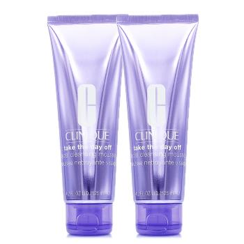 CLINIQUE倩碧紫晶二合一洗卸泡沫慕絲為專櫃級卸妝產品，125ml*2容量設計，適合日常使用。具備清潔功效，可同時卸妝與潔面，溫和不刺激，適用於臉部與眼部，適合各種膚質。商品為正統公司貨，儲存期限3年，製造日期請詳見產品包裝。使用後如有異常請暫停使用並請教醫生。