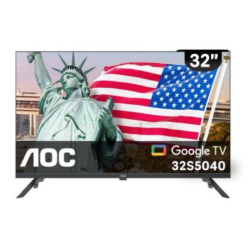 AOC 32吋 Google TV 智慧聯網液晶顯示器 (32S5040)-不含安裝