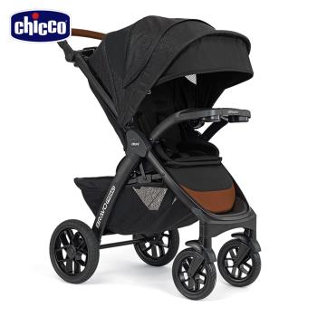 【好禮買就送】chicco-Bravo極致完美手推車領航版-飆風悍黑