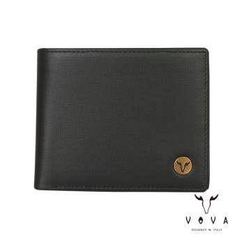 VOVA 沃汎 POSEIDON 波塞頓系列4卡零錢袋皮夾 -黑色 VA130W007BK
