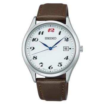 【SEIKO】製錶110週年 限量 SBPX149J 數字 藍寶石鏡面 太陽能 皮錶帶男錶 V157-0DV0J 白/銀 38.7mm