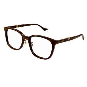 【Gucci】古馳 光學鏡框 GG1500OK 002 53mm 琥珀 橢圓形鏡框 膠框眼鏡 琥珀色/深棕框